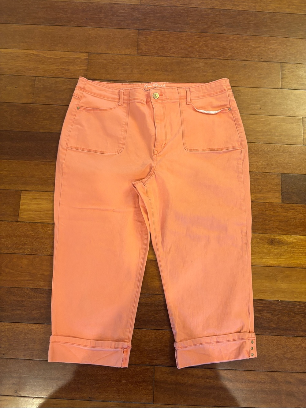Gloria Vanderbilt Women’s Coral Capri Jeans size 18 All Around Slimming
